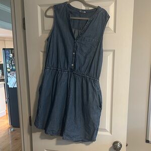 GAP Blue Sleeveless Mini Dress